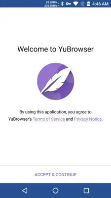 YuBrowser android App screenshot 5